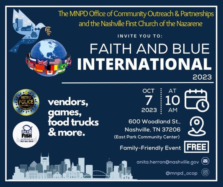 Faith and Blue International Event